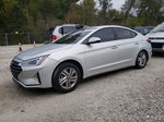 2019 Hyundai Elantra Sel Silver vin: 5NPD84LF7KH424573