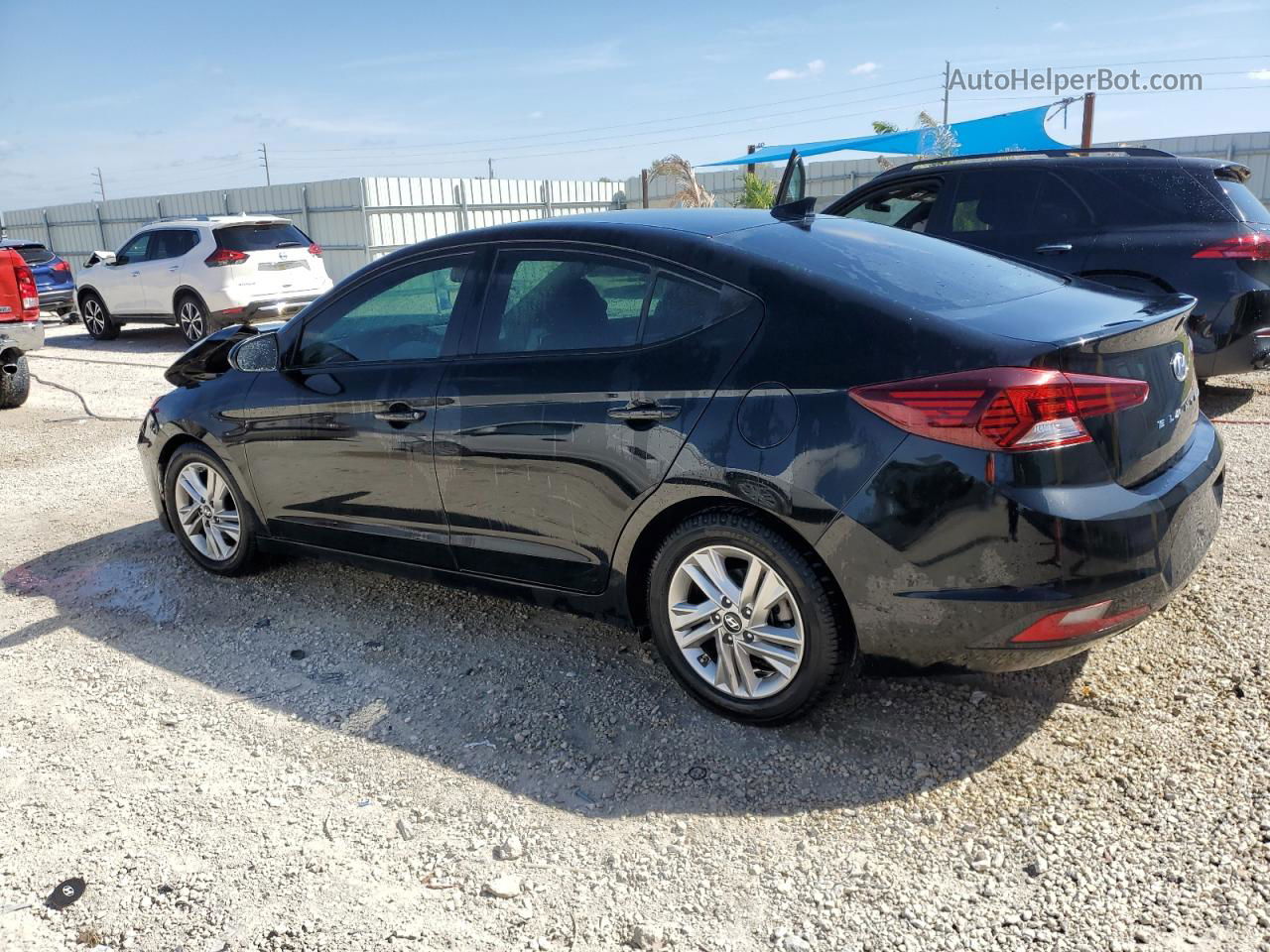 2019 Hyundai Elantra Sel Black vin: 5NPD84LF7KH454561