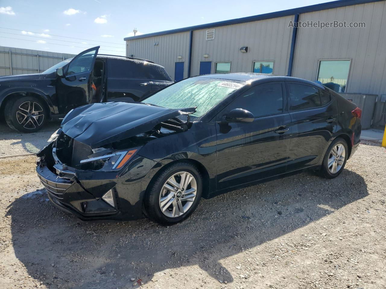 2019 Hyundai Elantra Sel Black vin: 5NPD84LF7KH454561