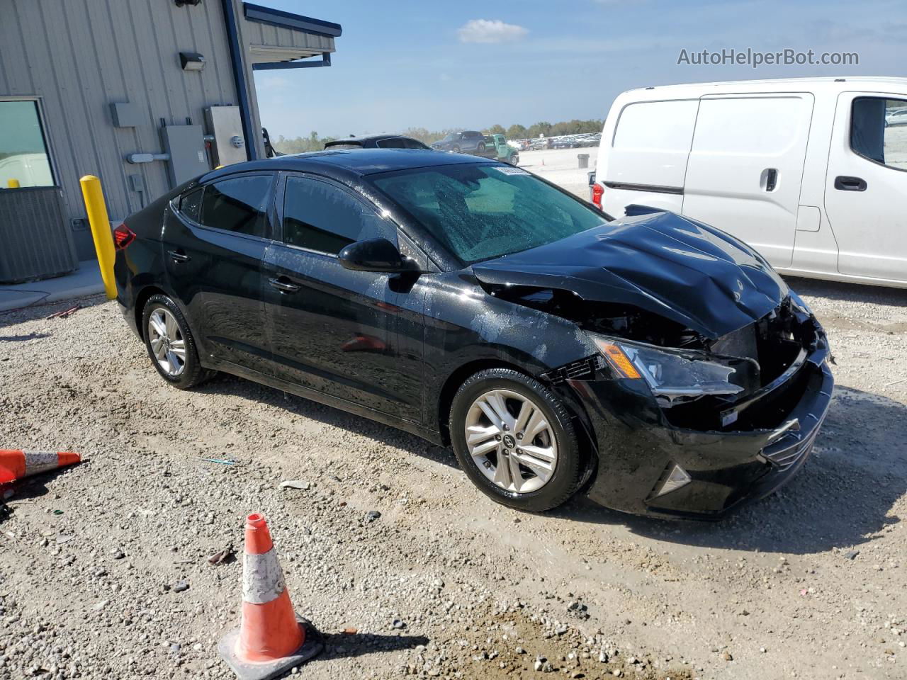 2019 Hyundai Elantra Sel Black vin: 5NPD84LF7KH454561