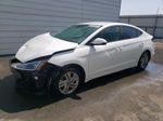 2019 Hyundai Elantra Sel White vin: 5NPD84LF7KH457850