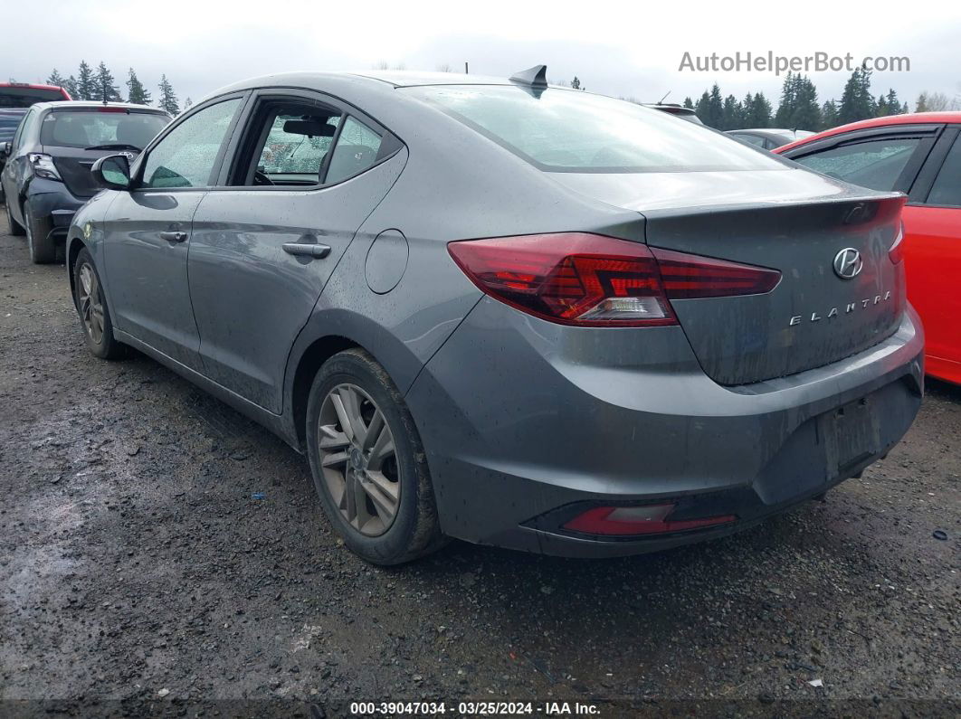 2019 Hyundai Elantra Sel Silver vin: 5NPD84LF7KH483039