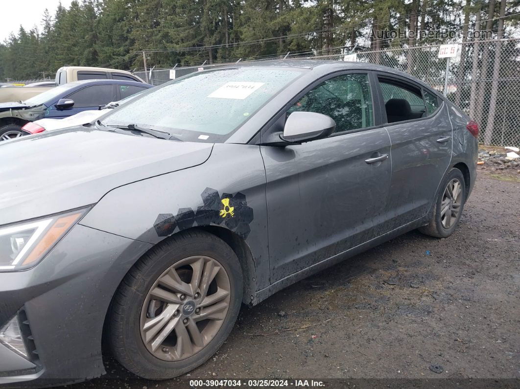 2019 Hyundai Elantra Sel Silver vin: 5NPD84LF7KH483039