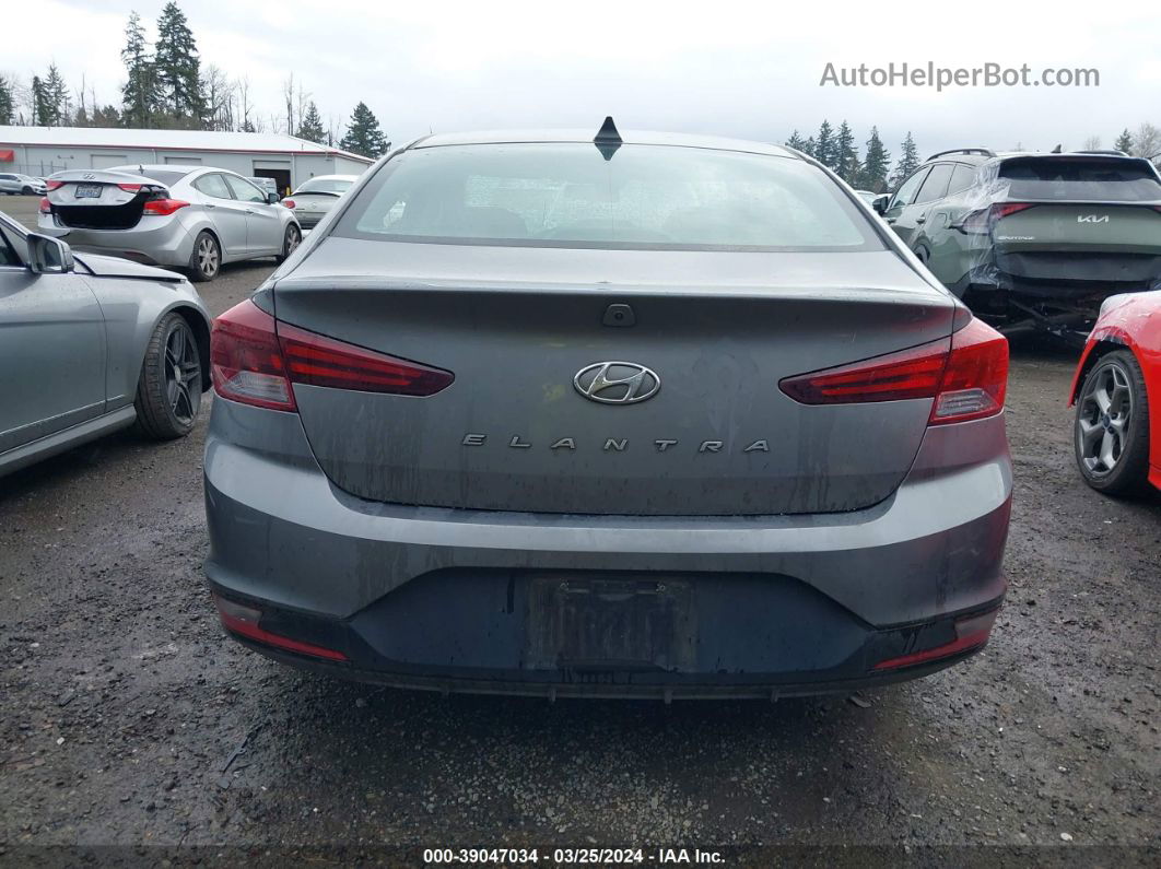 2019 Hyundai Elantra Sel Silver vin: 5NPD84LF7KH483039