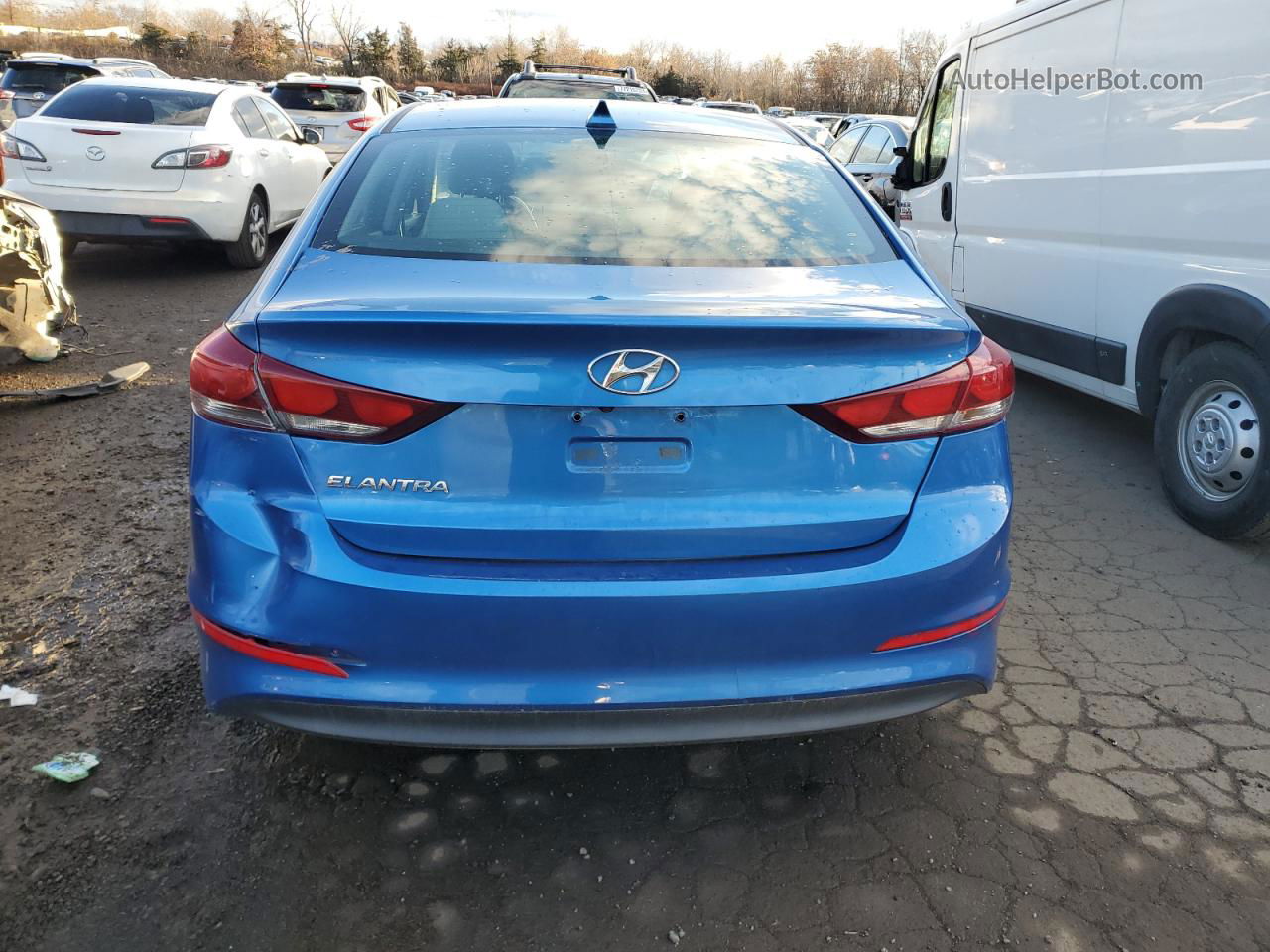 2017 Hyundai Elantra Se Синий vin: 5NPD84LF8HH004877