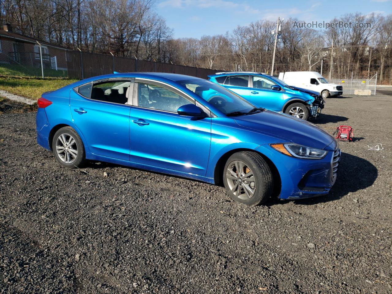 2017 Hyundai Elantra Se Синий vin: 5NPD84LF8HH006628