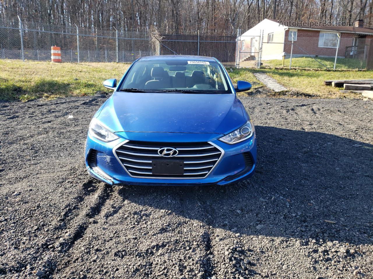 2017 Hyundai Elantra Se Blue vin: 5NPD84LF8HH006628