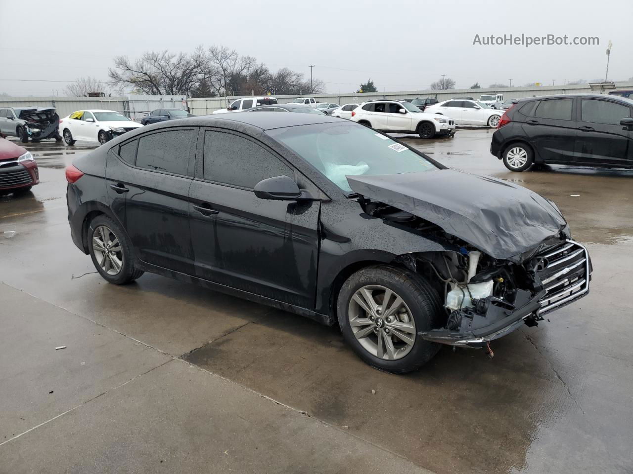 2017 Hyundai Elantra Se Black vin: 5NPD84LF8HH017886