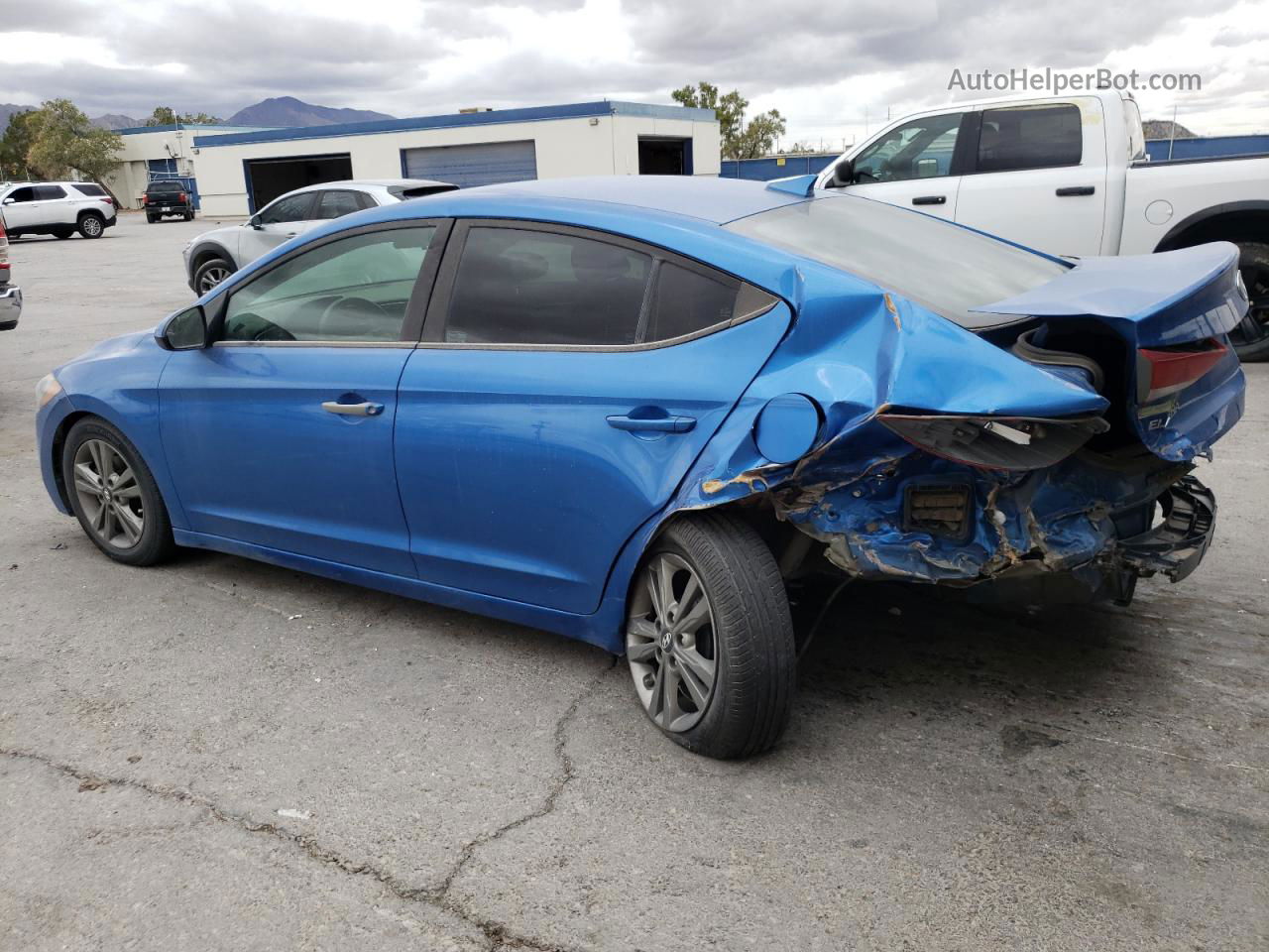 2017 Hyundai Elantra Se Синий vin: 5NPD84LF8HH032906