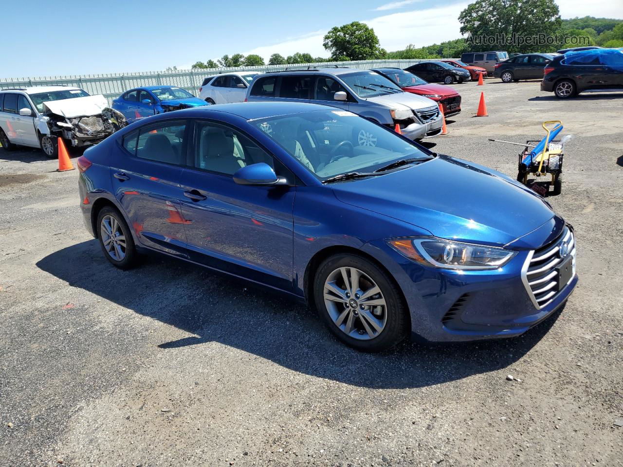 2017 Hyundai Elantra Se Blue vin: 5NPD84LF8HH049141