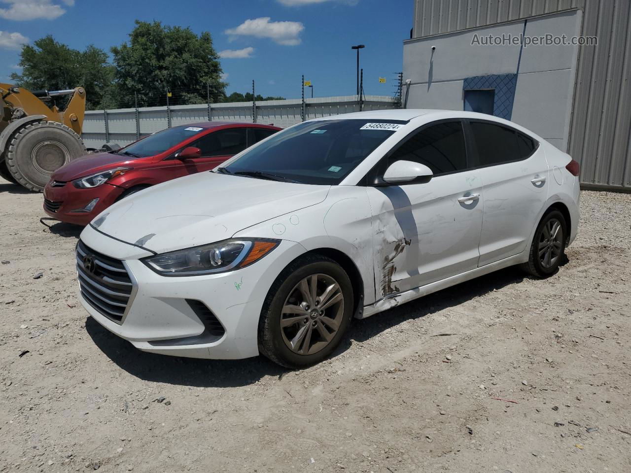 2017 Hyundai Elantra Se White vin: 5NPD84LF8HH057532