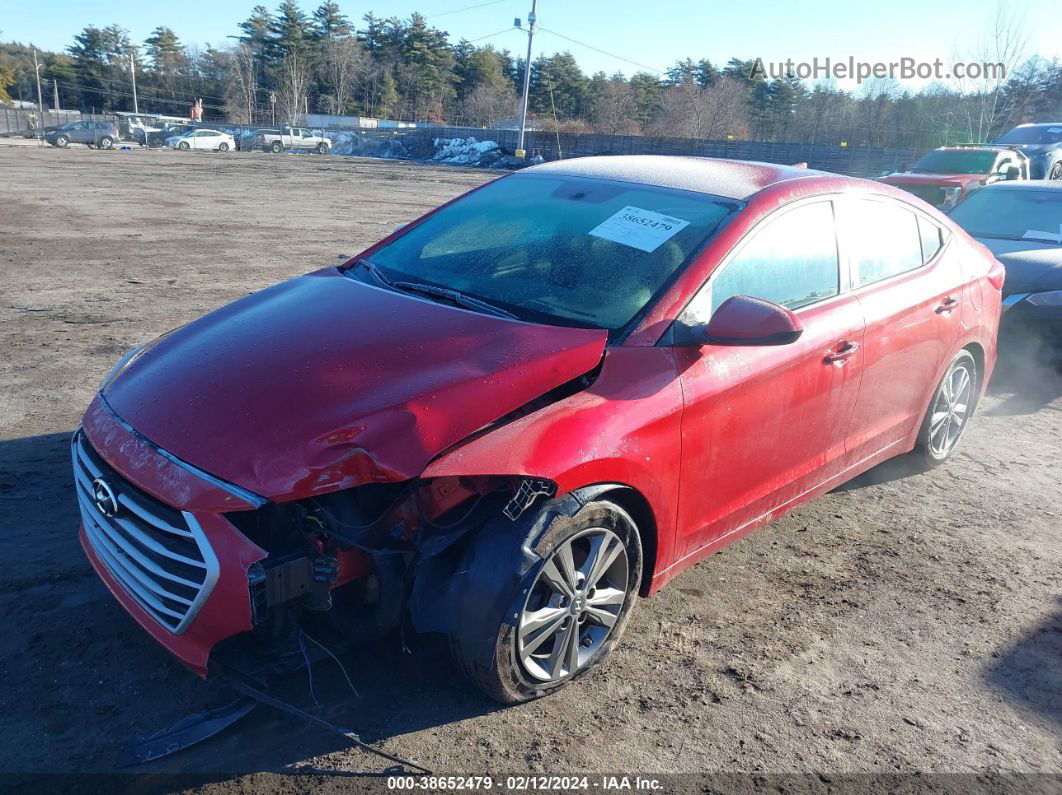 2017 Hyundai Elantra Se Red vin: 5NPD84LF8HH093642