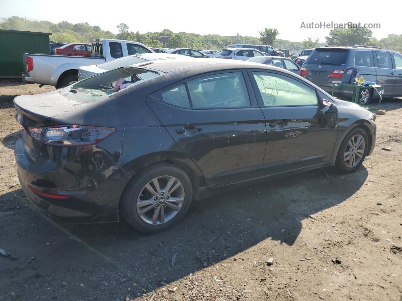 2017 Hyundai Elantra Se Black vin: 5NPD84LF8HH149871