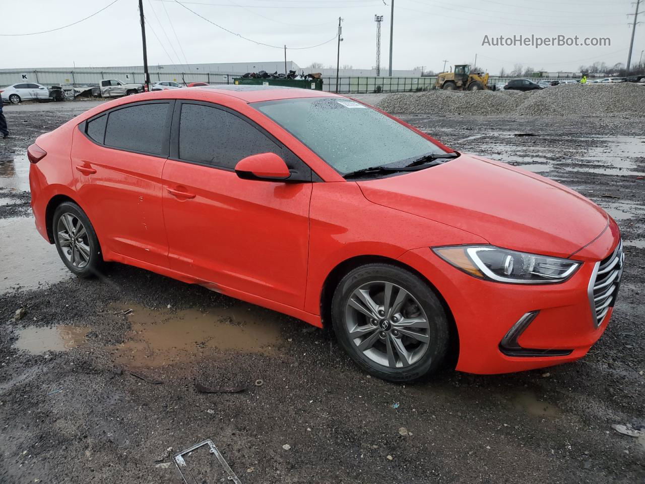 2017 Hyundai Elantra Se Red vin: 5NPD84LF8HH172079