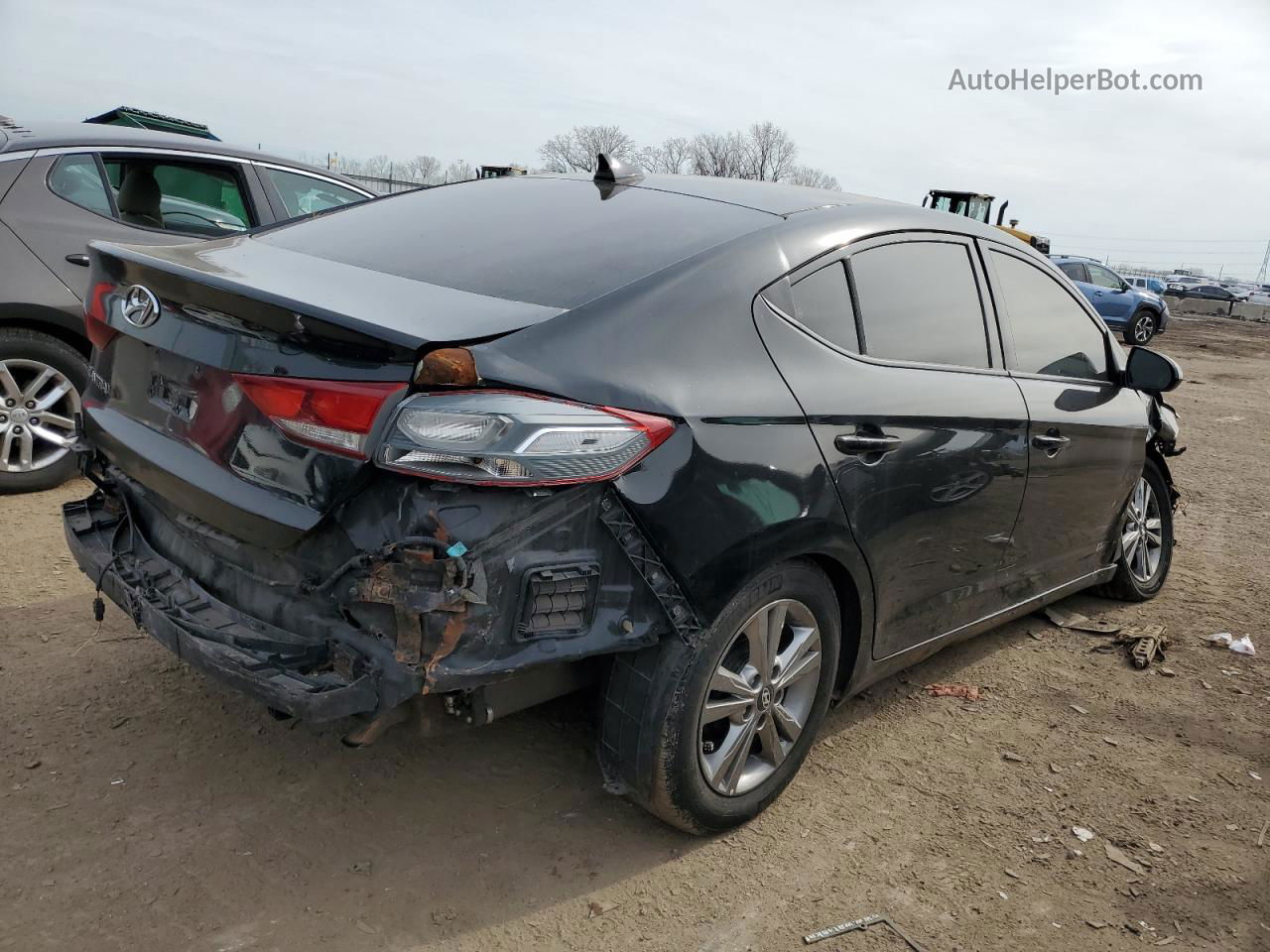 2017 Hyundai Elantra Se Black vin: 5NPD84LF8HH180554