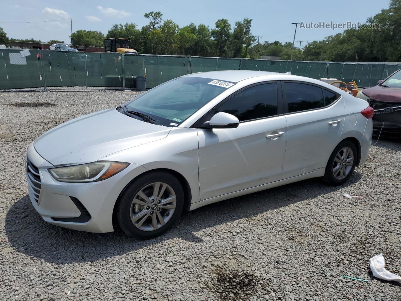 2017 Hyundai Elantra Se Silver vin: 5NPD84LF8HH189318