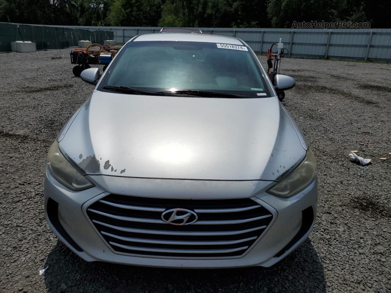 2017 Hyundai Elantra Se Silver vin: 5NPD84LF8HH189318