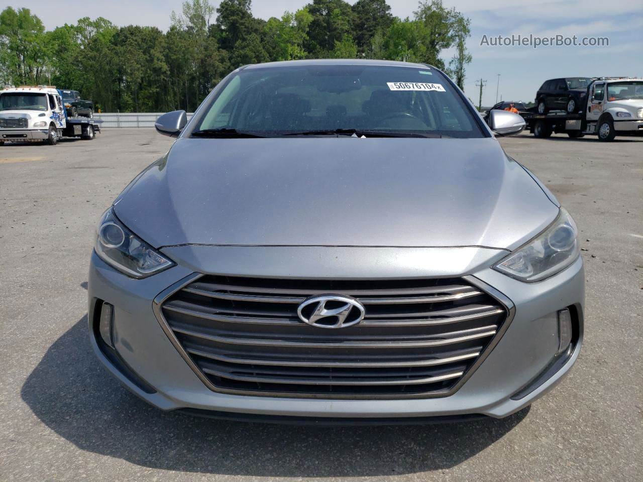 2017 Hyundai Elantra Se Gray vin: 5NPD84LF8HH189898