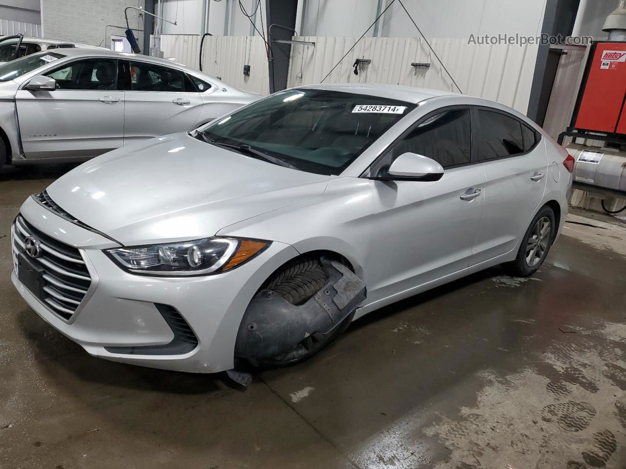 2018 Hyundai Elantra Sel Silver vin: 5NPD84LF8JH214126