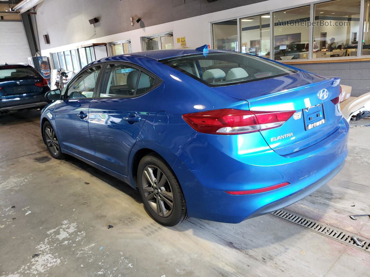 2018 Hyundai Elantra Sel Blue vin: 5NPD84LF8JH230892