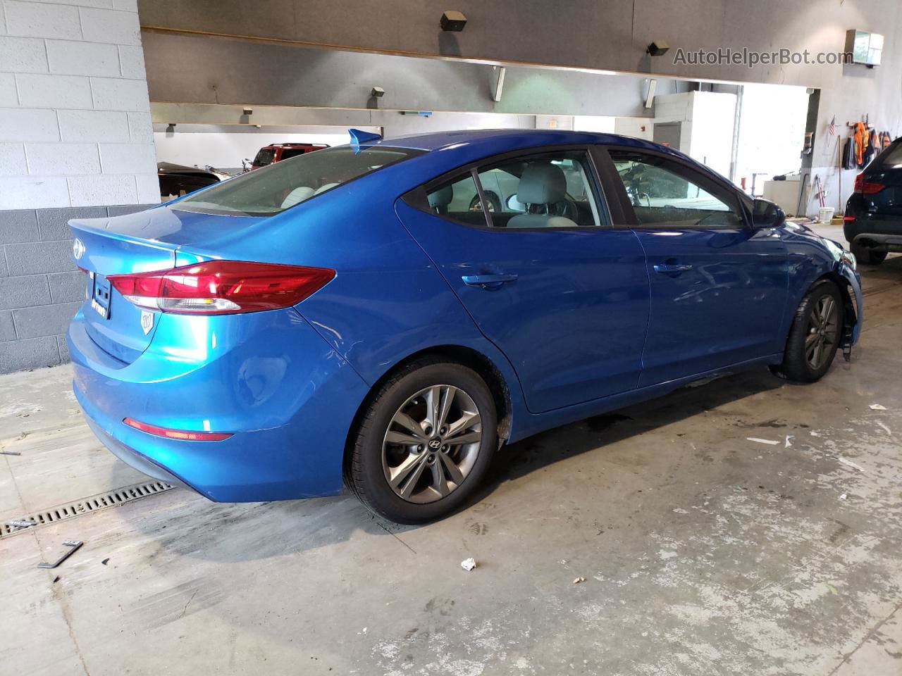 2018 Hyundai Elantra Sel Blue vin: 5NPD84LF8JH230892