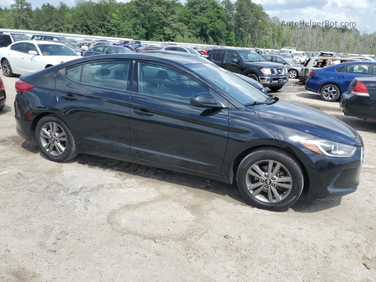 2018 Hyundai Elantra Sel Black vin: 5NPD84LF8JH236028