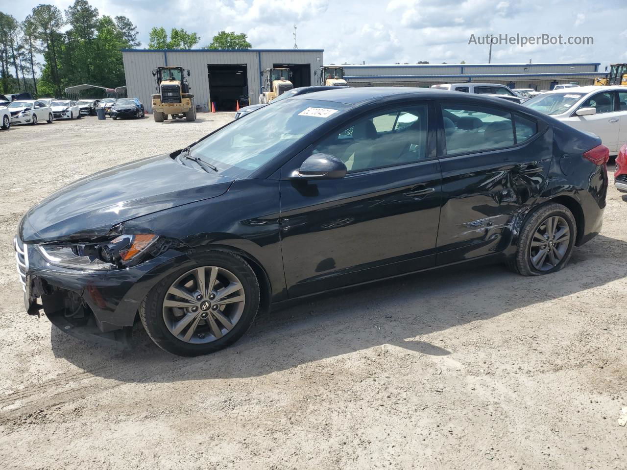 2018 Hyundai Elantra Sel Black vin: 5NPD84LF8JH236028