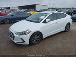 2018 Hyundai Elantra Sel White vin: 5NPD84LF8JH251404