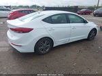 2018 Hyundai Elantra Sel White vin: 5NPD84LF8JH251404