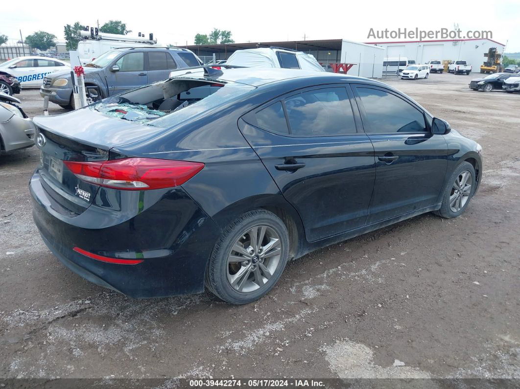 2018 Hyundai Elantra Value Edition Черный vin: 5NPD84LF8JH274861