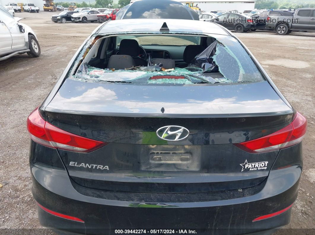 2018 Hyundai Elantra Value Edition Черный vin: 5NPD84LF8JH274861