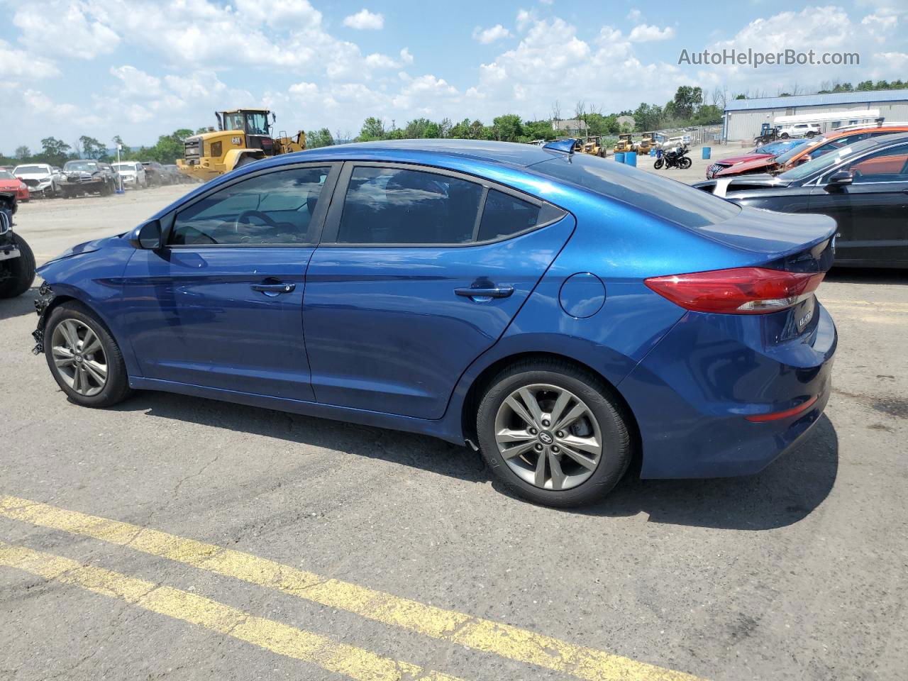 2018 Hyundai Elantra Sel Blue vin: 5NPD84LF8JH276996