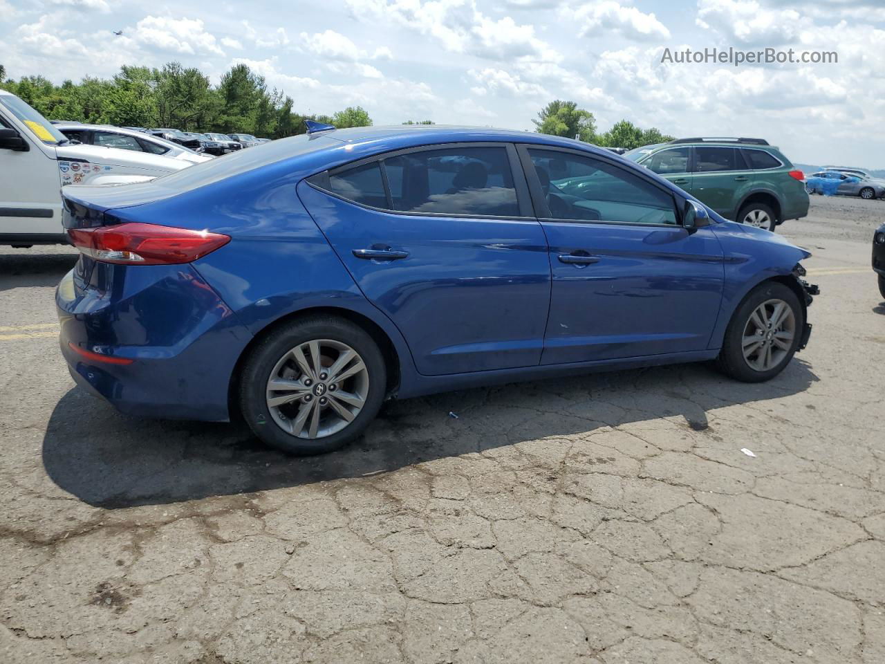 2018 Hyundai Elantra Sel Blue vin: 5NPD84LF8JH276996