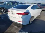 2018 Hyundai Elantra Limited White vin: 5NPD84LF8JH283494