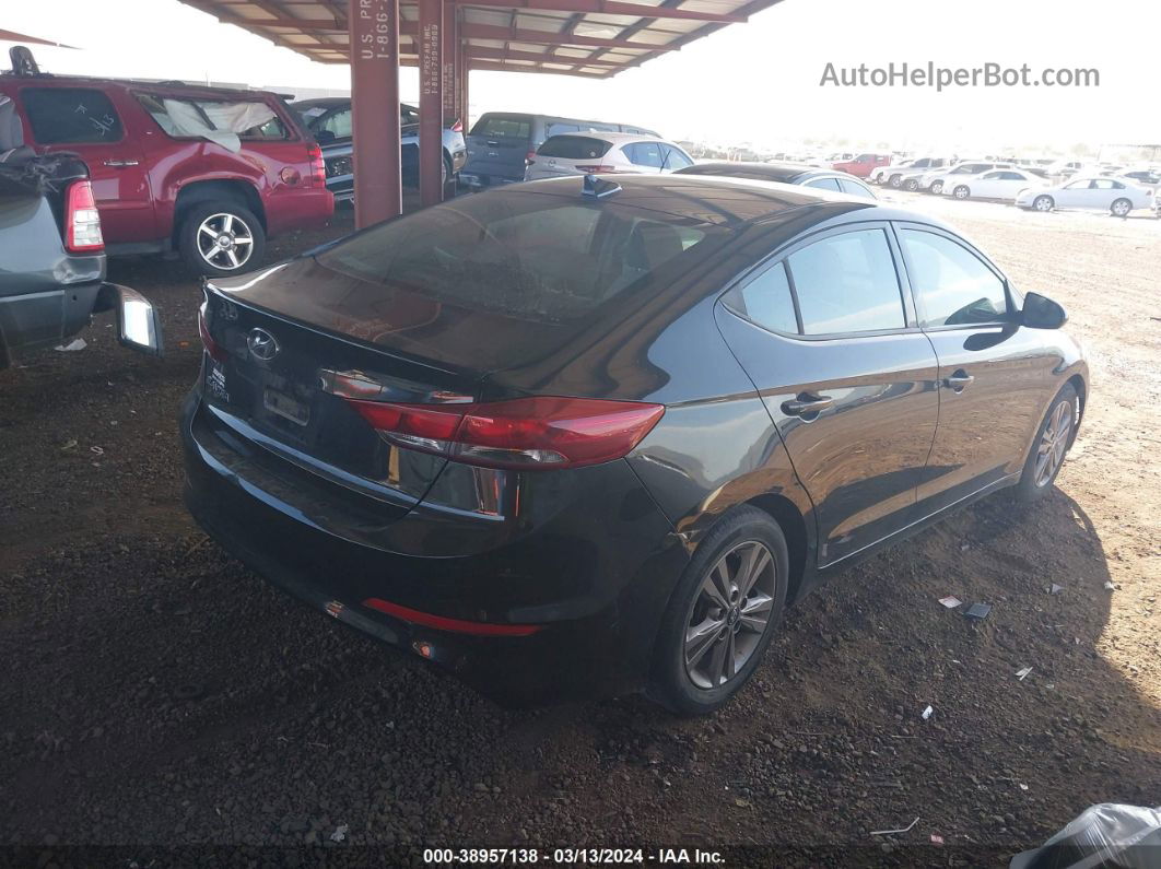 2018 Hyundai Elantra Sel Black vin: 5NPD84LF8JH290347