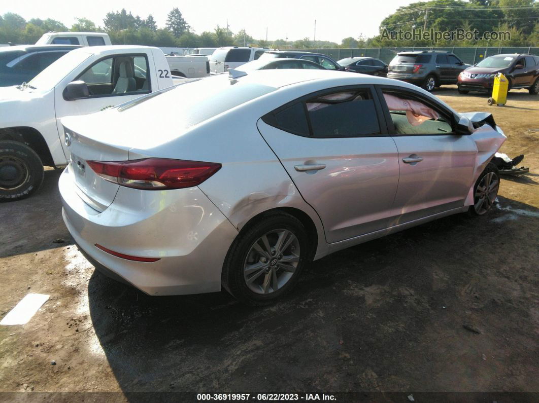 2018 Hyundai Elantra Sel Silver vin: 5NPD84LF8JH295144