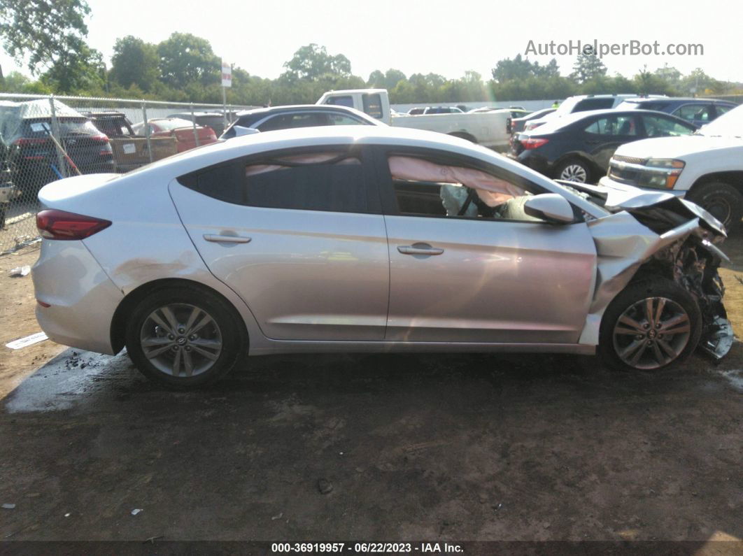 2018 Hyundai Elantra Sel Silver vin: 5NPD84LF8JH295144