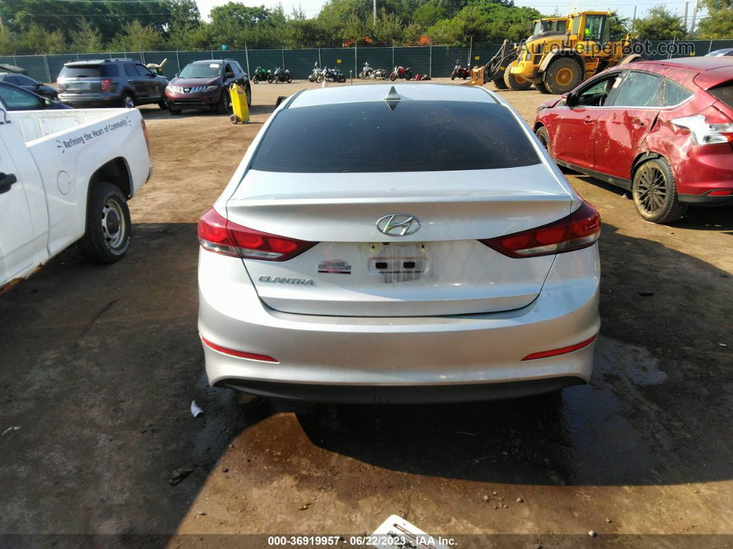 2018 Hyundai Elantra Sel Silver vin: 5NPD84LF8JH295144