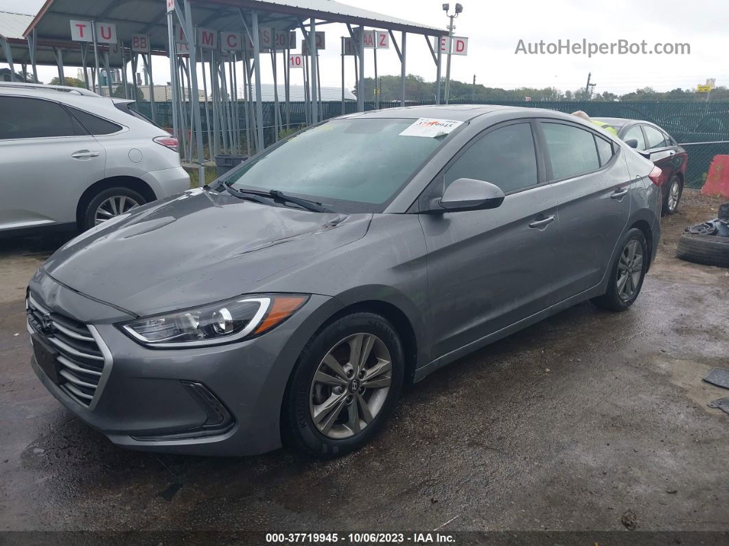 2018 Hyundai Elantra Value Edition Серый vin: 5NPD84LF8JH295791