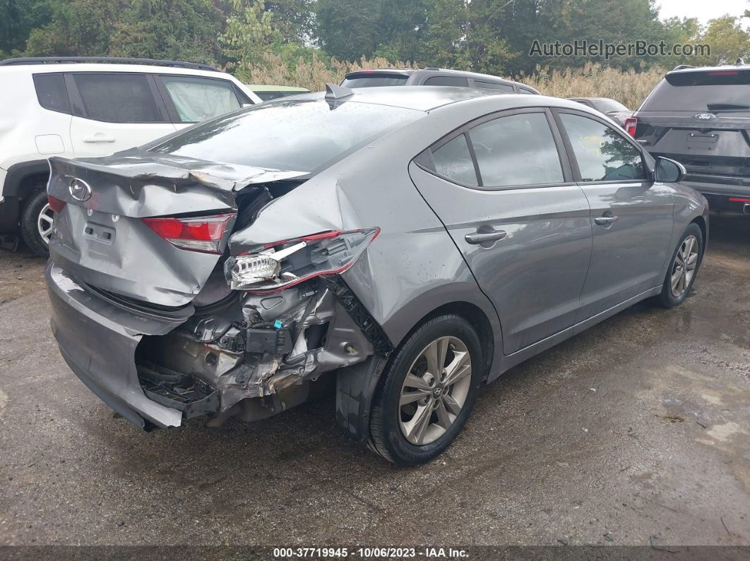 2018 Hyundai Elantra Value Edition Gray vin: 5NPD84LF8JH295791