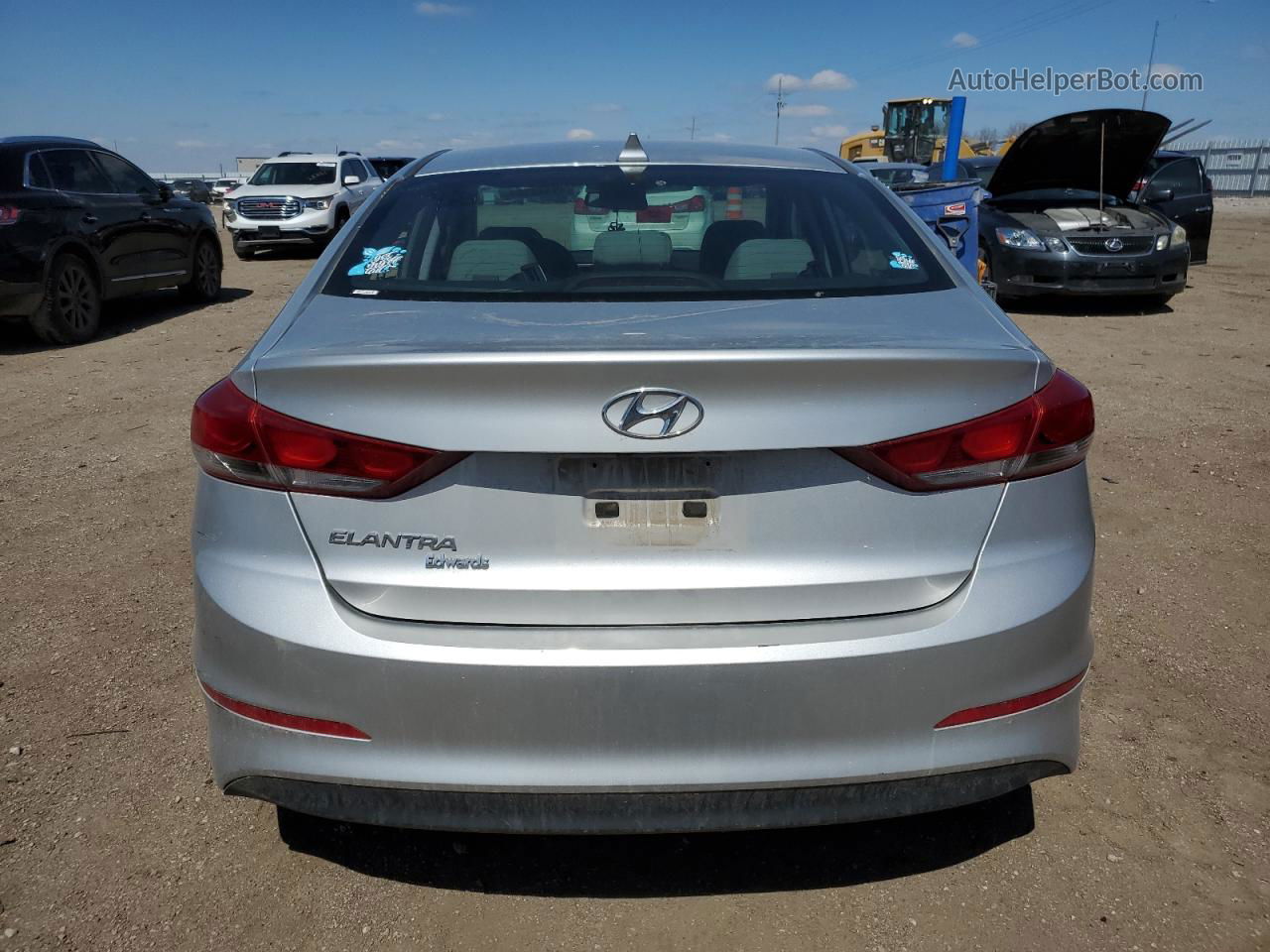 2018 Hyundai Elantra Sel Серебряный vin: 5NPD84LF8JH296830