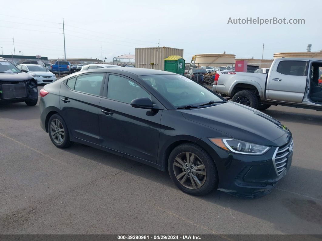 2018 Hyundai Elantra Sel Черный vin: 5NPD84LF8JH304036