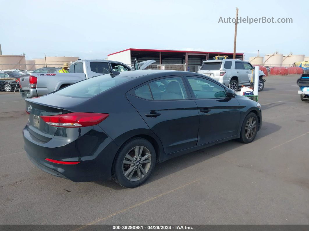 2018 Hyundai Elantra Sel Черный vin: 5NPD84LF8JH304036