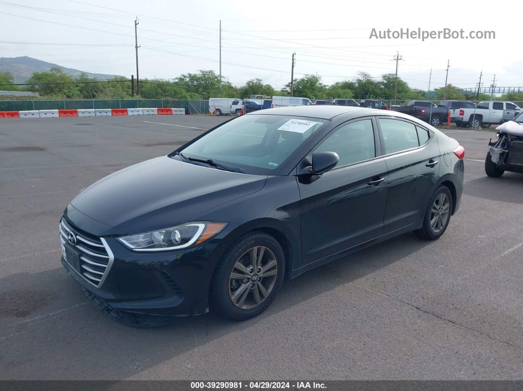 2018 Hyundai Elantra Sel Черный vin: 5NPD84LF8JH304036