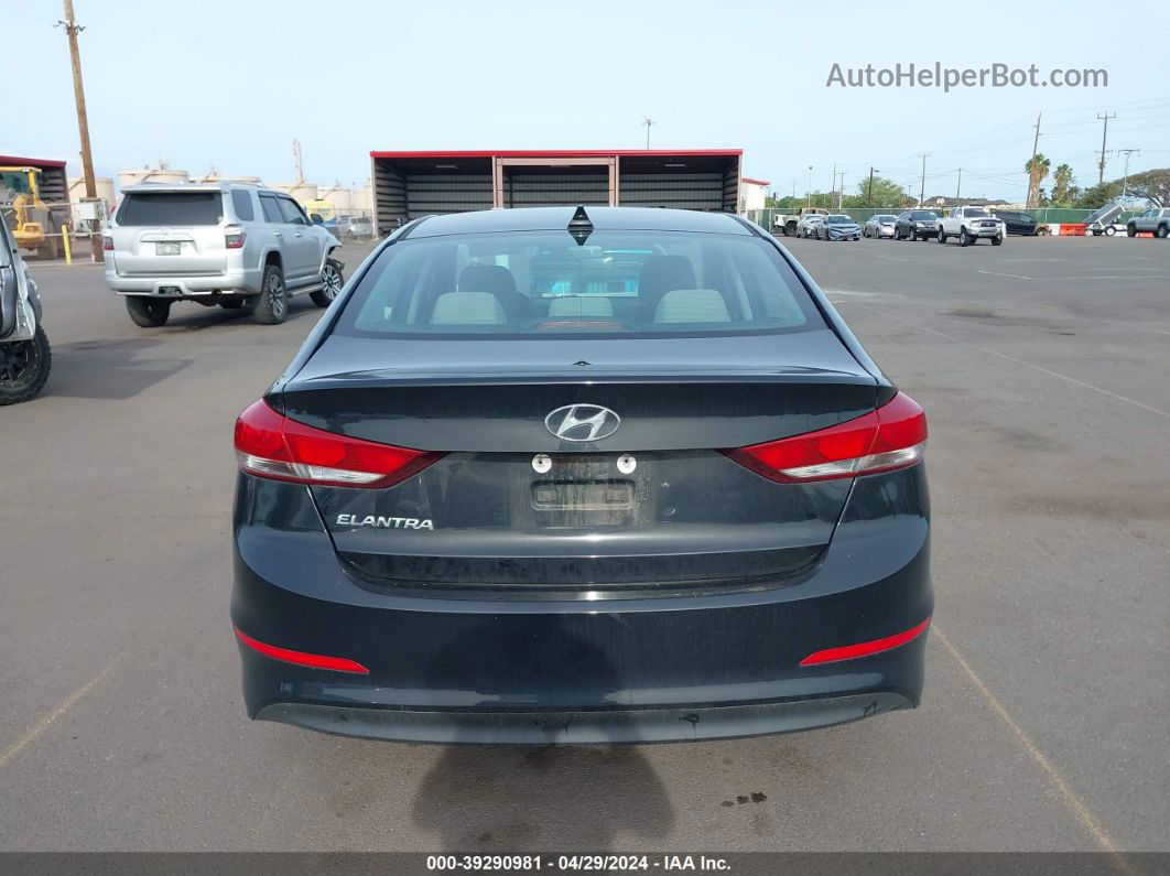 2018 Hyundai Elantra Sel Черный vin: 5NPD84LF8JH304036