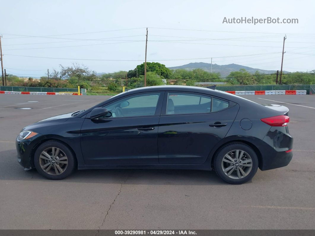 2018 Hyundai Elantra Sel Черный vin: 5NPD84LF8JH304036