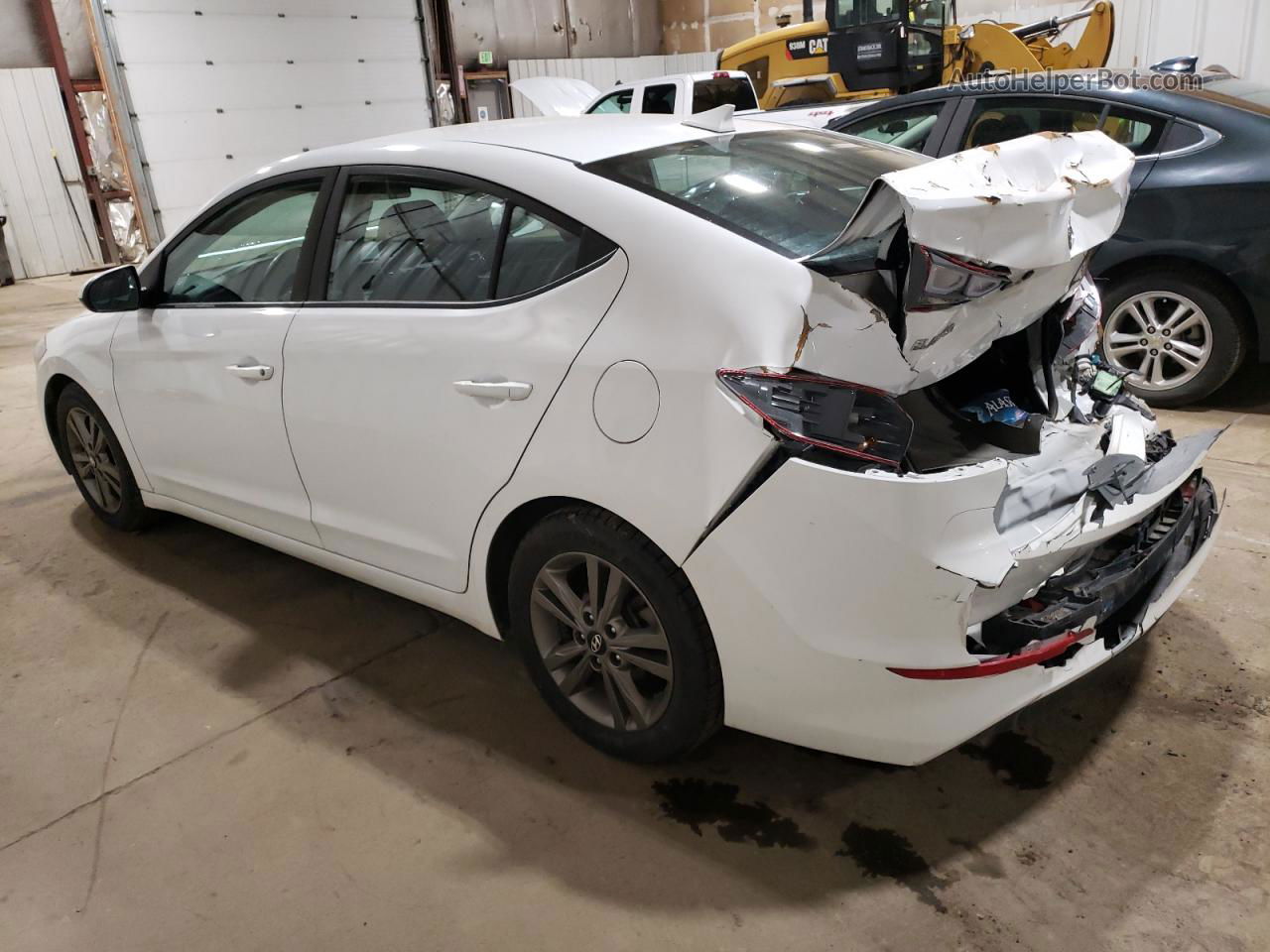 2018 Hyundai Elantra Sel White vin: 5NPD84LF8JH314257