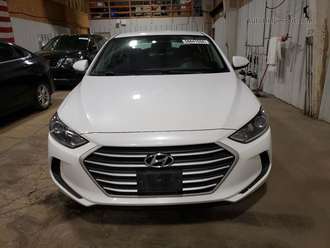 2018 Hyundai Elantra Sel White vin: 5NPD84LF8JH314257