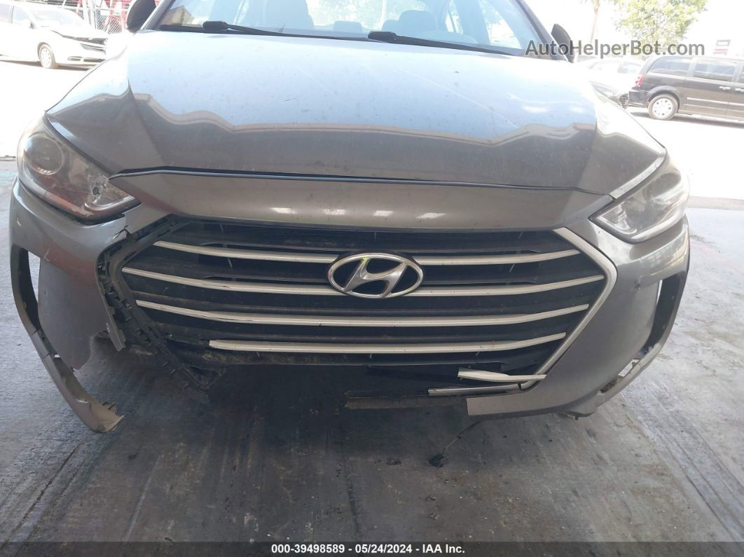 2018 Hyundai Elantra Sel Gray vin: 5NPD84LF8JH330961