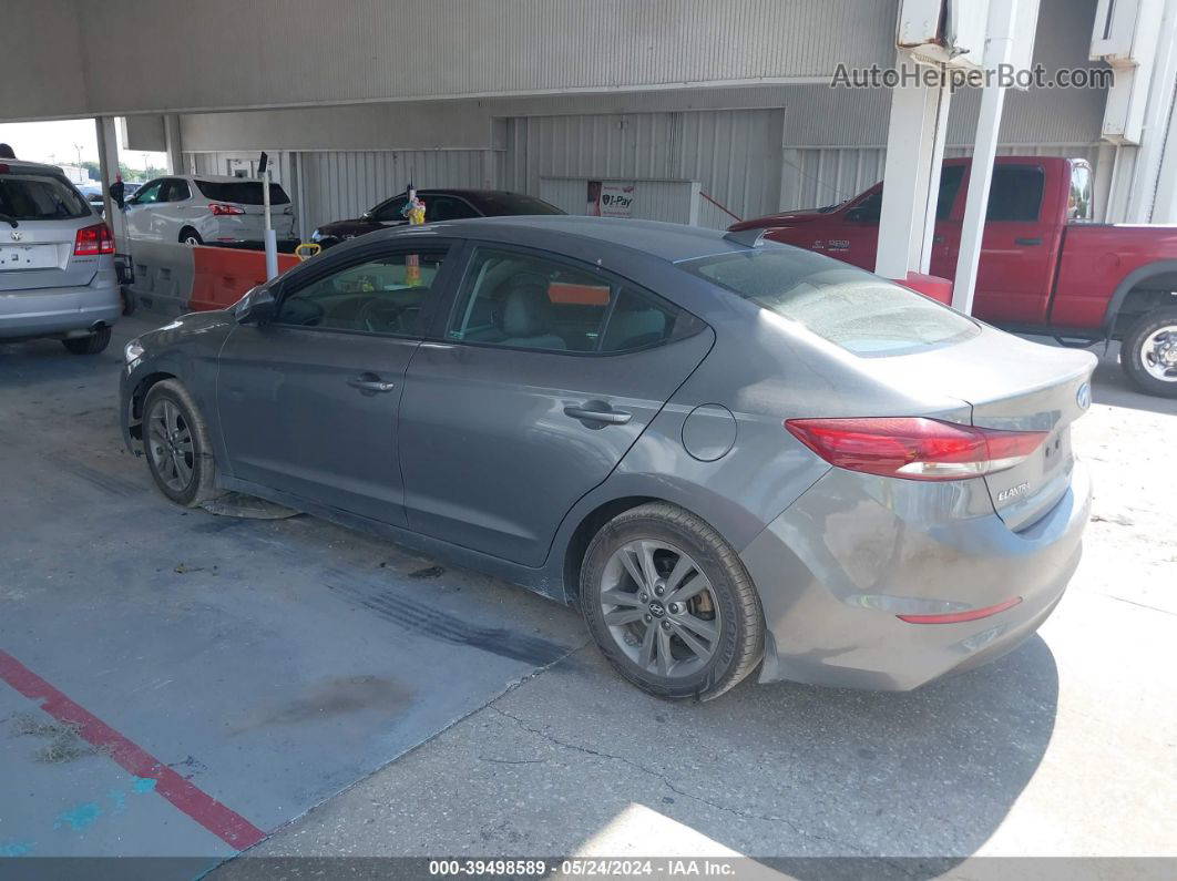 2018 Hyundai Elantra Sel Gray vin: 5NPD84LF8JH330961